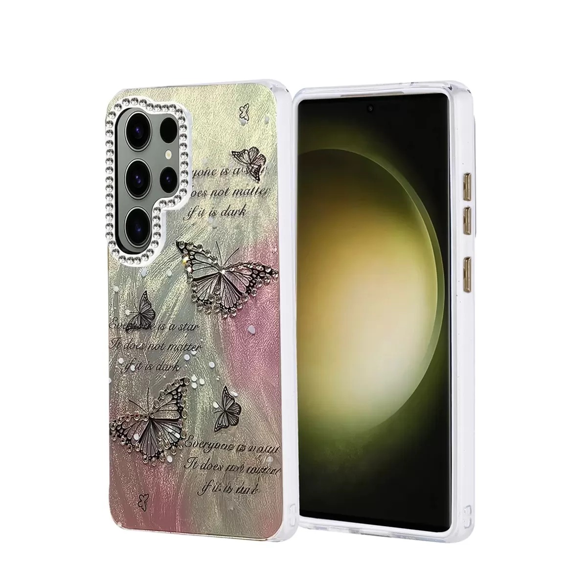 Newface Samsung Galaxy S25 Ultra Kılıf Blade Aynalı Desenli Kapak - Desen 6