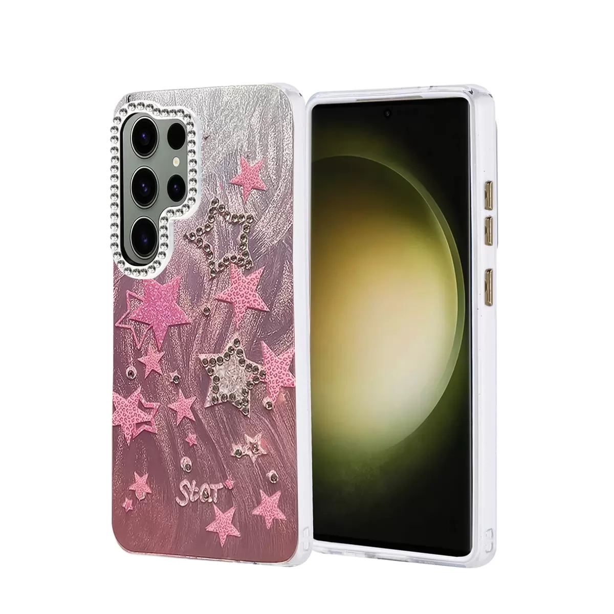 Newface Samsung Galaxy S25 Ultra Kılıf Blade Aynalı Desenli Kapak - Desen 7