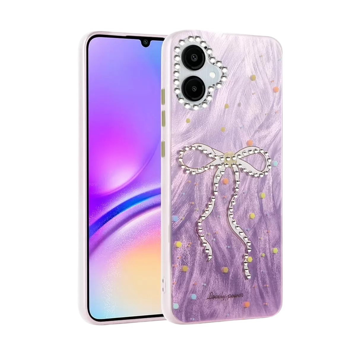 Newface Samsung Galaxy A06 Kılıf Blade Aynalı Desenli Kapak - Desen 1