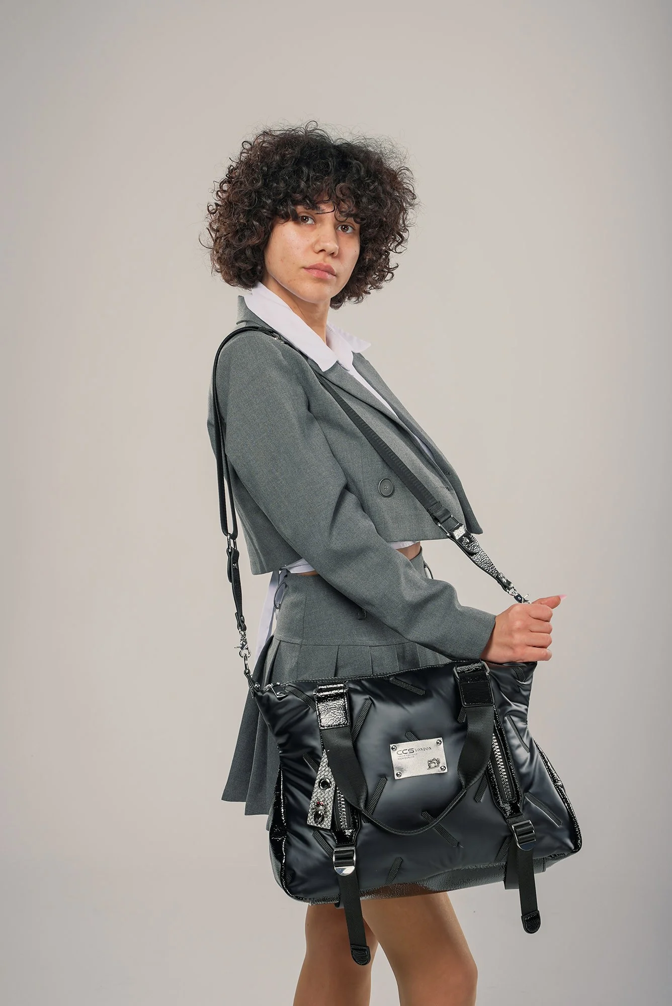 Tiven Siyah Cilt Omuz Ve Kol Çantası