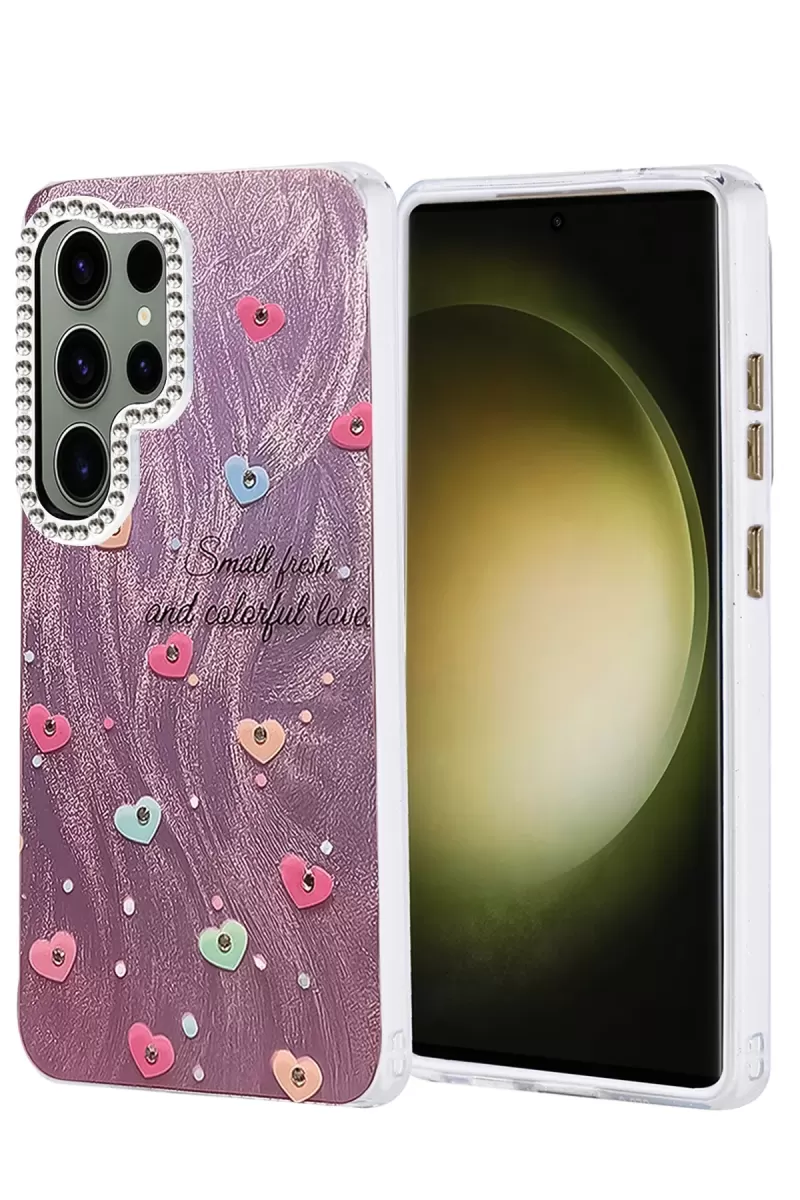 Newface Samsung Galaxy S25 Ultra Kılıf Blade Aynalı Desenli Kapak - Desen 8