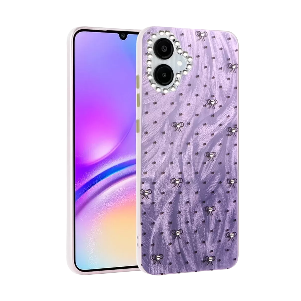Newface Samsung Galaxy A06 Kılıf Blade Aynalı Desenli Kapak - Desen 2