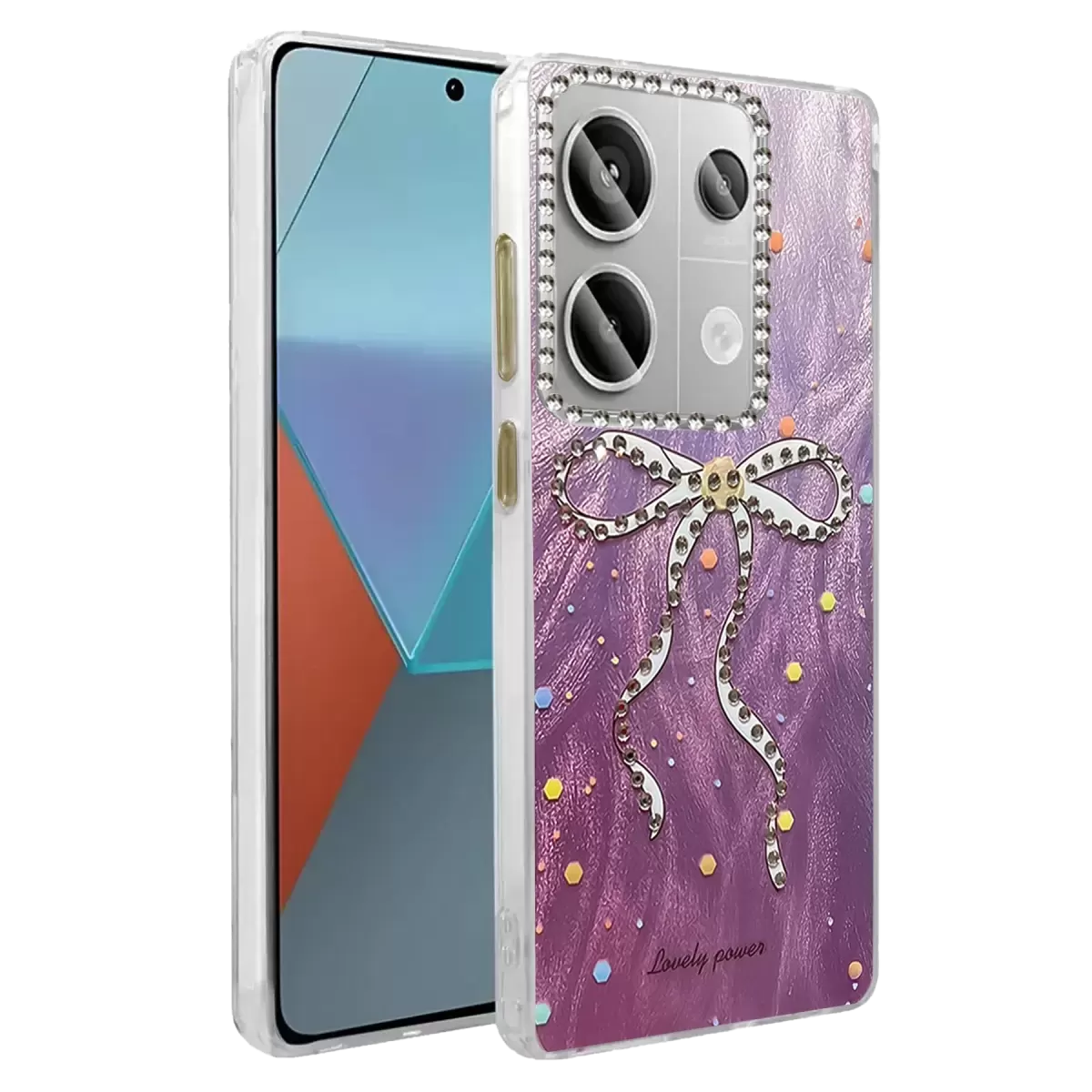 Newface Xiaomi Redmi Note 13 Pro 4G Kılıf Blade Aynalı Desenli Kapak - Desen 1