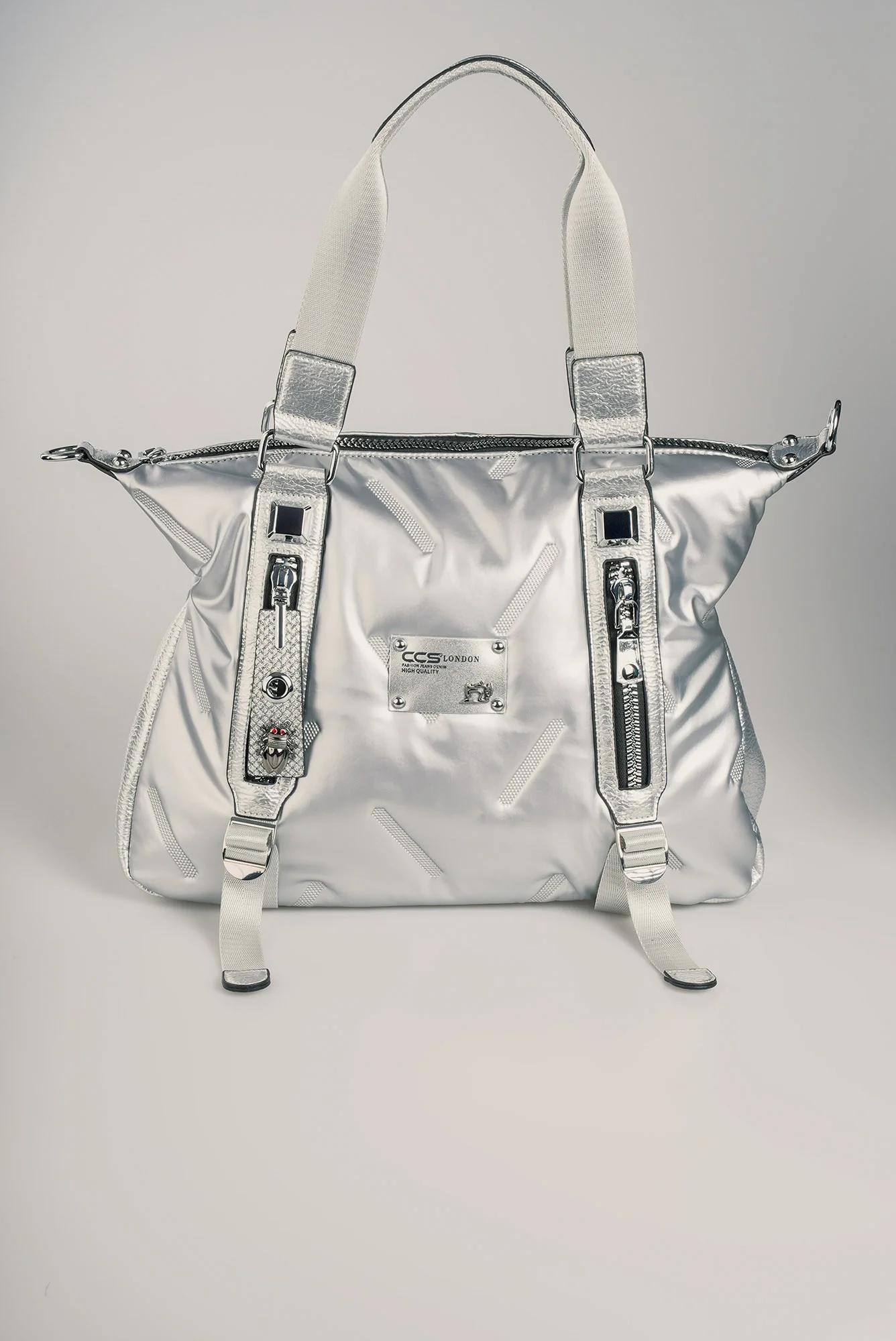 Tiven Gri Cilt Omuz Ve Kol Çantası