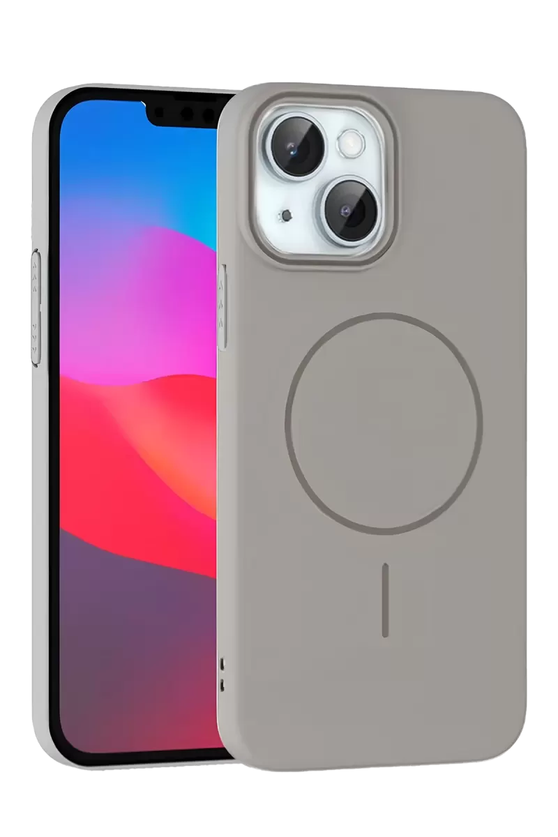Joko Apple iPhone 15 Plus Broş Magsafe Kapak - Titan Gri