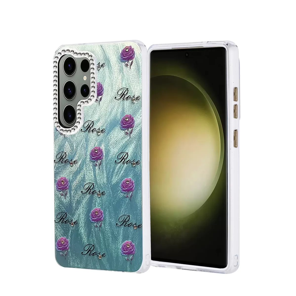 Newface Samsung Galaxy S25 Ultra Kılıf Blade Aynalı Desenli Kapak - Desen 9