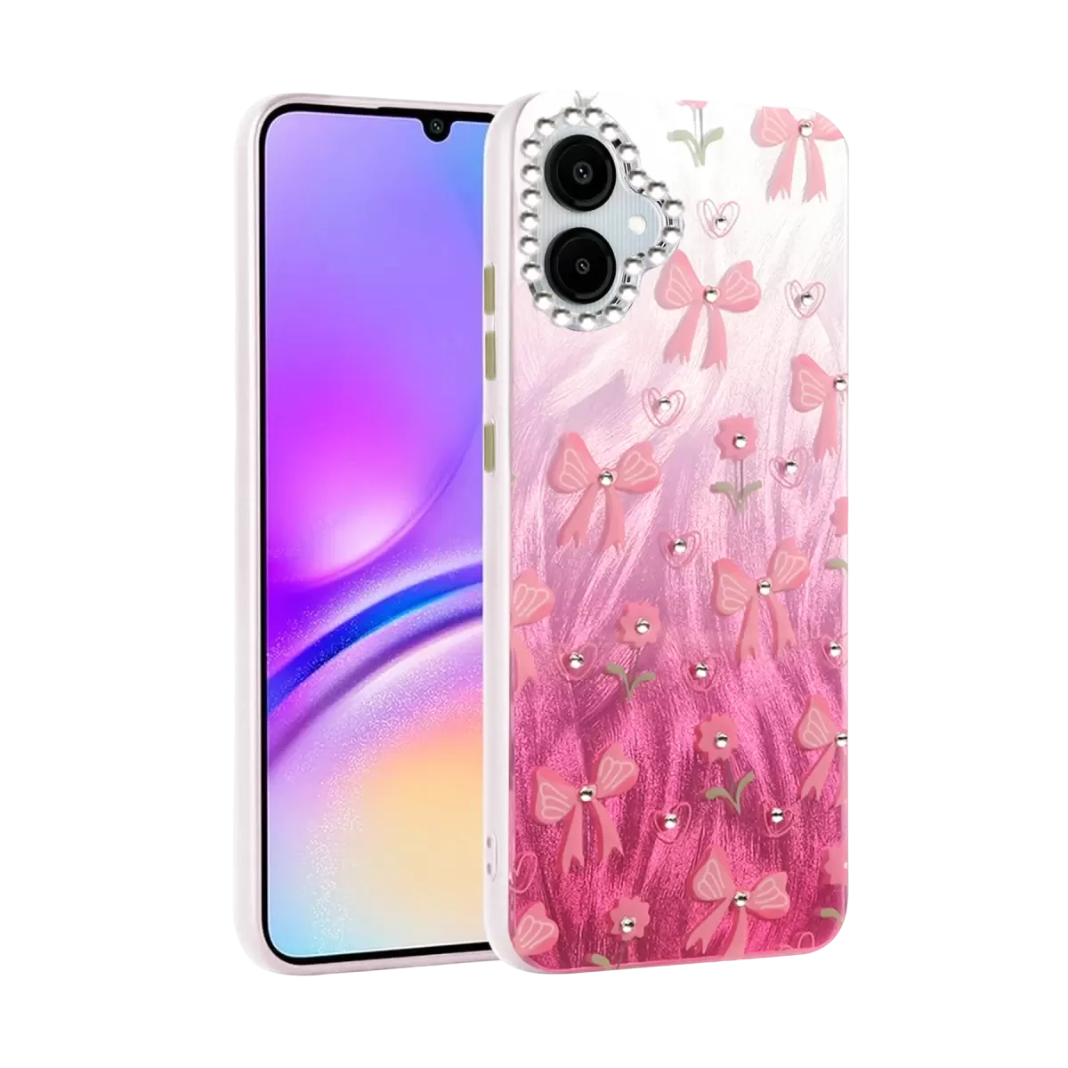 Newface Samsung Galaxy A06 Kılıf Blade Aynalı Desenli Kapak - Desen 3
