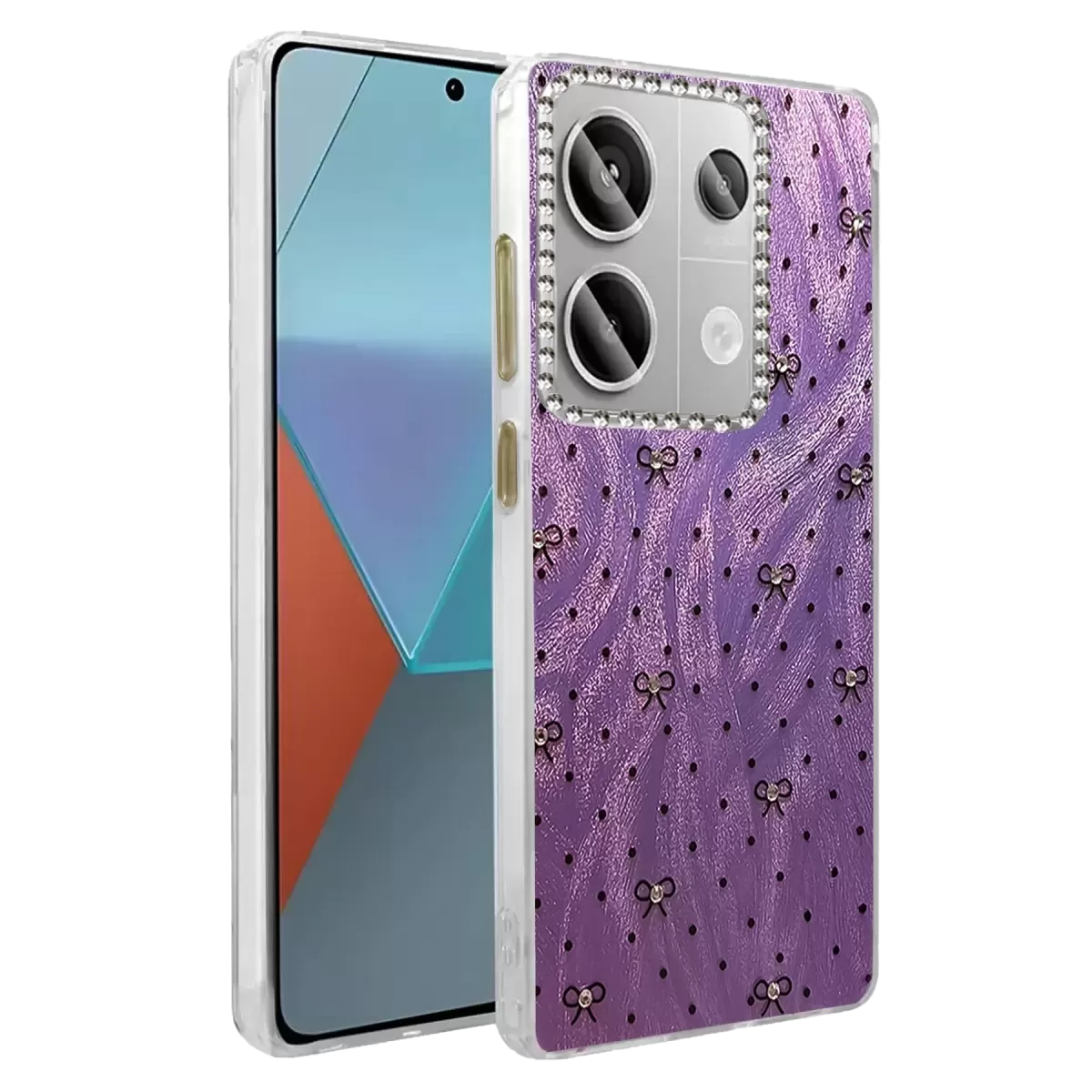 Newface Xiaomi Redmi Note 13 Pro 4G Kılıf Blade Aynalı Desenli Kapak - Desen 2