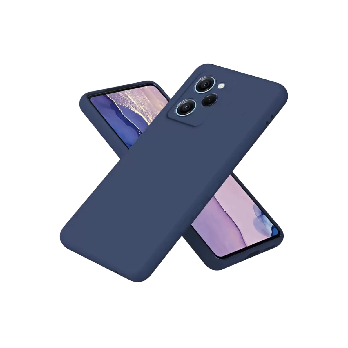 Newface Xiaomi Poco X5 Pro 5G Nano içi Kadife Silikon - Lacivert