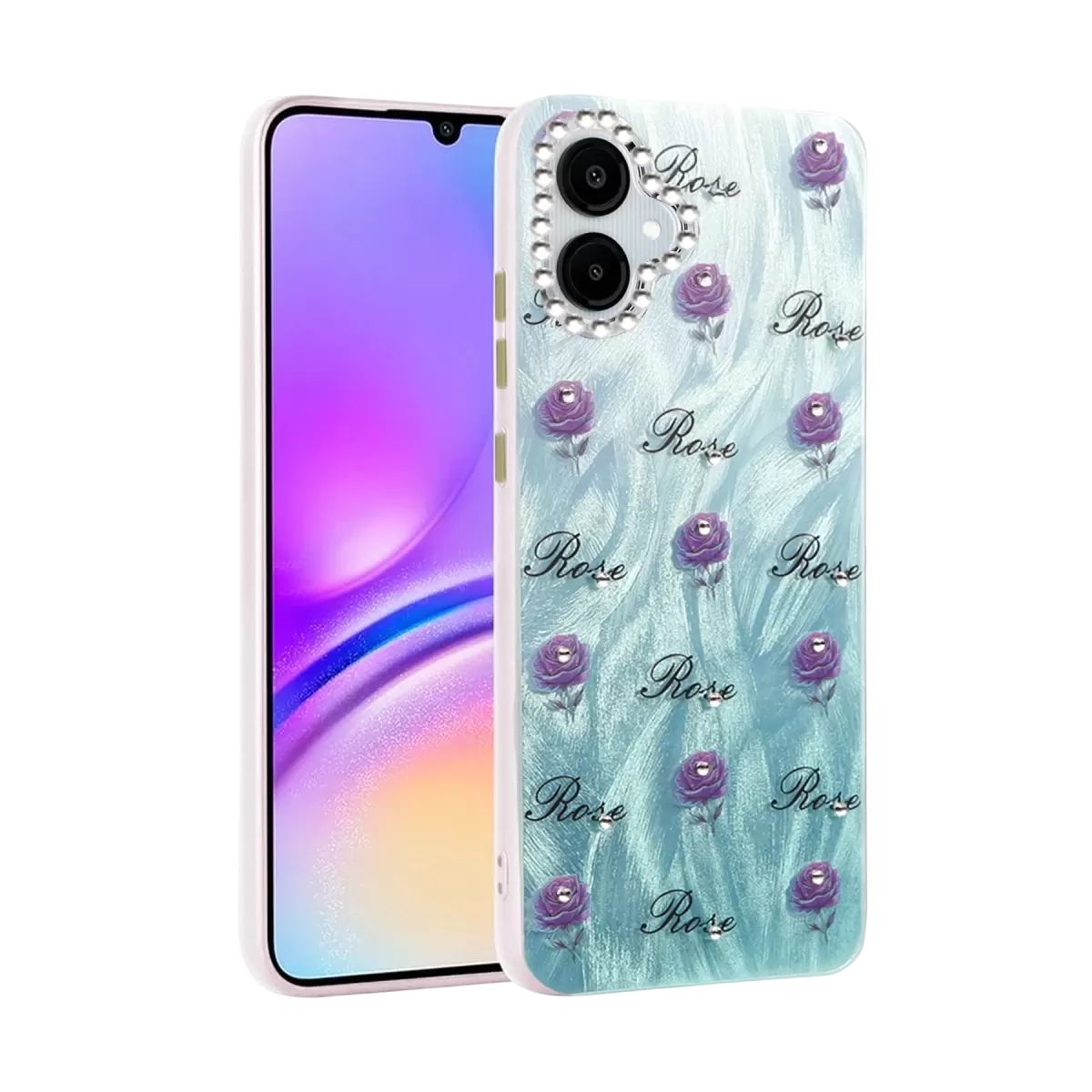 Newface Samsung Galaxy A06 Kılıf Blade Aynalı Desenli Kapak - Desen 9