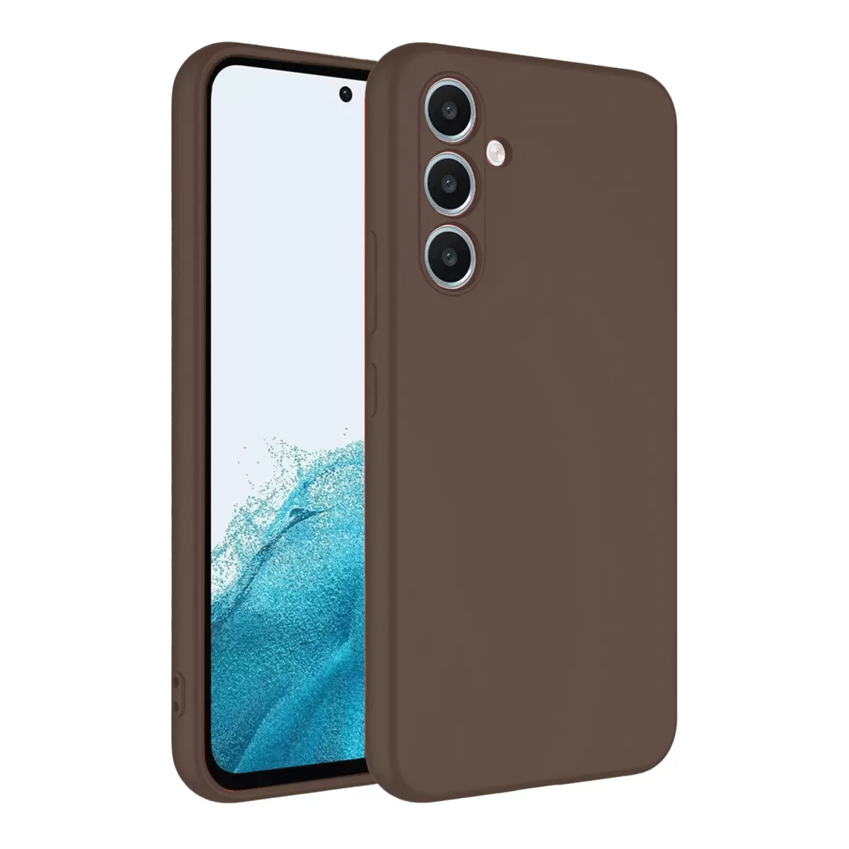 Newface Samsung Galaxy A16 5G Kılıf First Silikon - Kahverengi