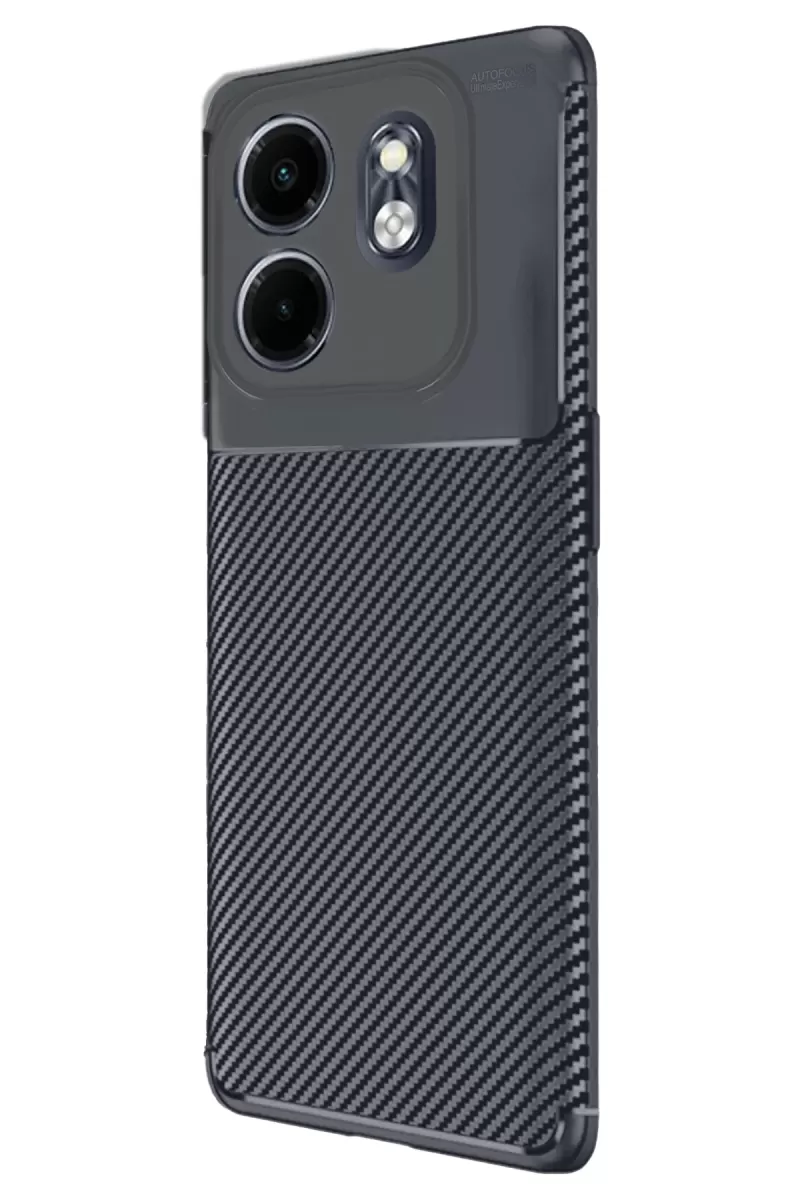 Newface İnfinix Hot 50i 4G Auto Focus Karbon Kapak - Lacivert