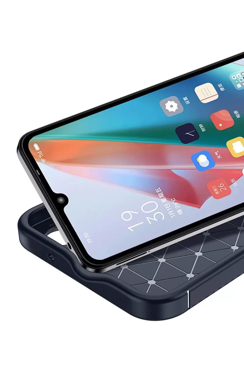 Newface İnfinix Hot 50i 4G Auto Focus Karbon Kapak - Lacivert
