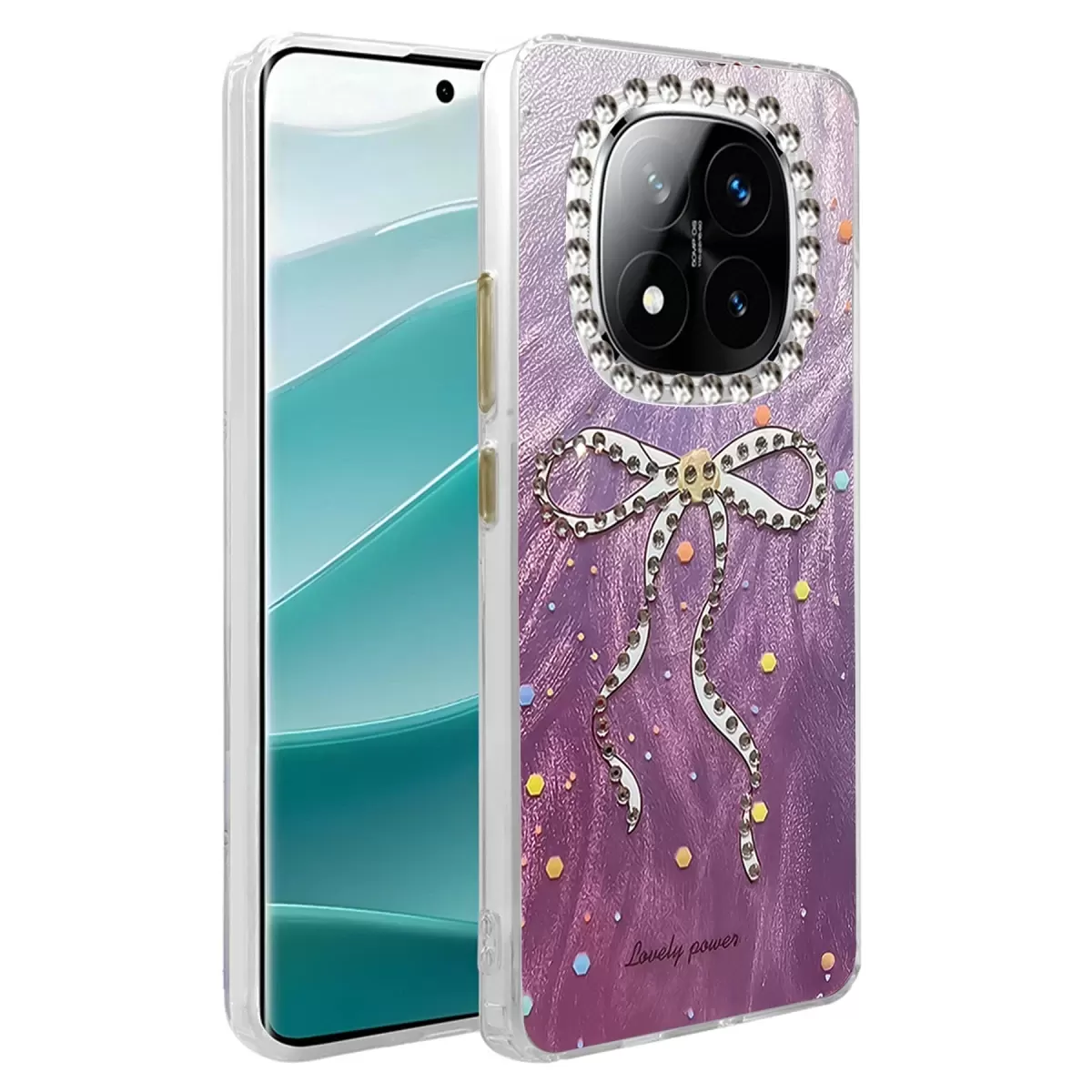 Newface Xiaomi Redmi Note 14 Pro 4G Kılıf Blade Aynalı Desenli Kapak - Desen 1