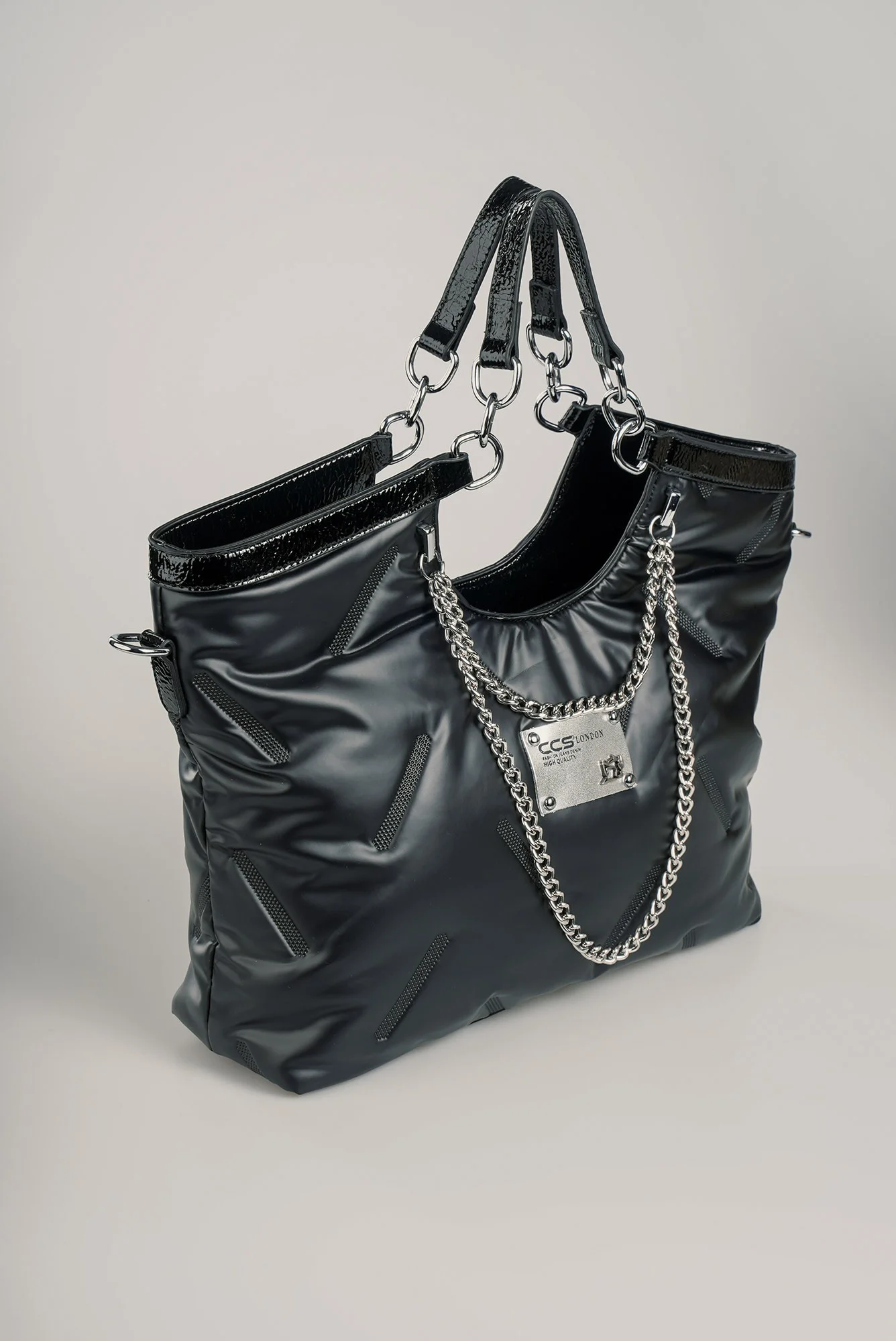 Enya Siyah Cilt Omuz Çantası