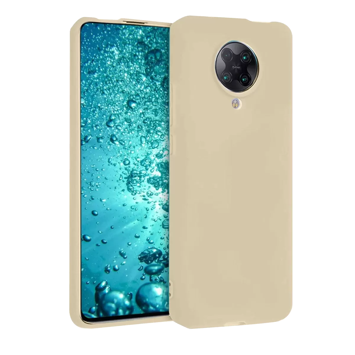 Newface Xiaomi Redmi K30 Pro Kılıf Nano içi Kadife Silikon - Kemik