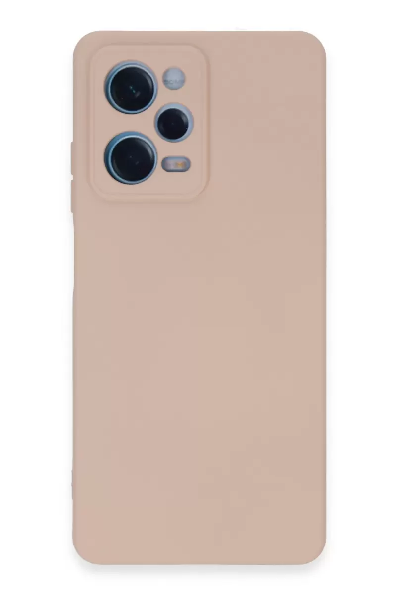 Newface Xiaomi Redmi Note 12 Pro 5G Kılıf Nano içi Kadife Silikon - Pudra