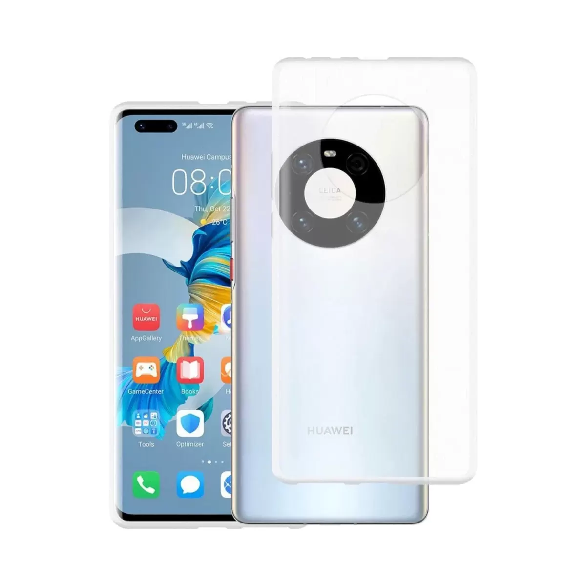 Newface Huawei Mate 40 Pro Kılıf Lüx Şeffaf Silikon