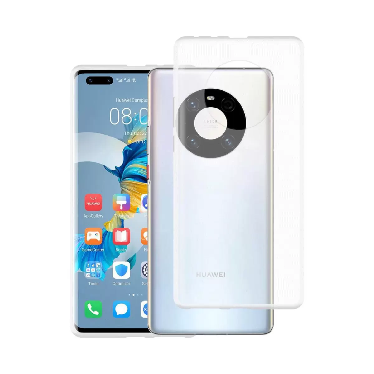 Newface Huawei Mate 40 Pro Kılıf Lüx Şeffaf Silikon