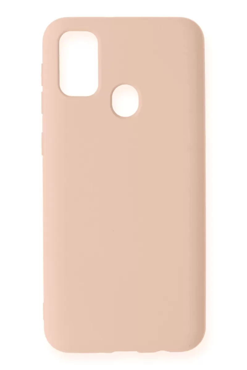 Newface Samsung Galaxy M31 Kılıf Nano içi Kadife Silikon - Pudra