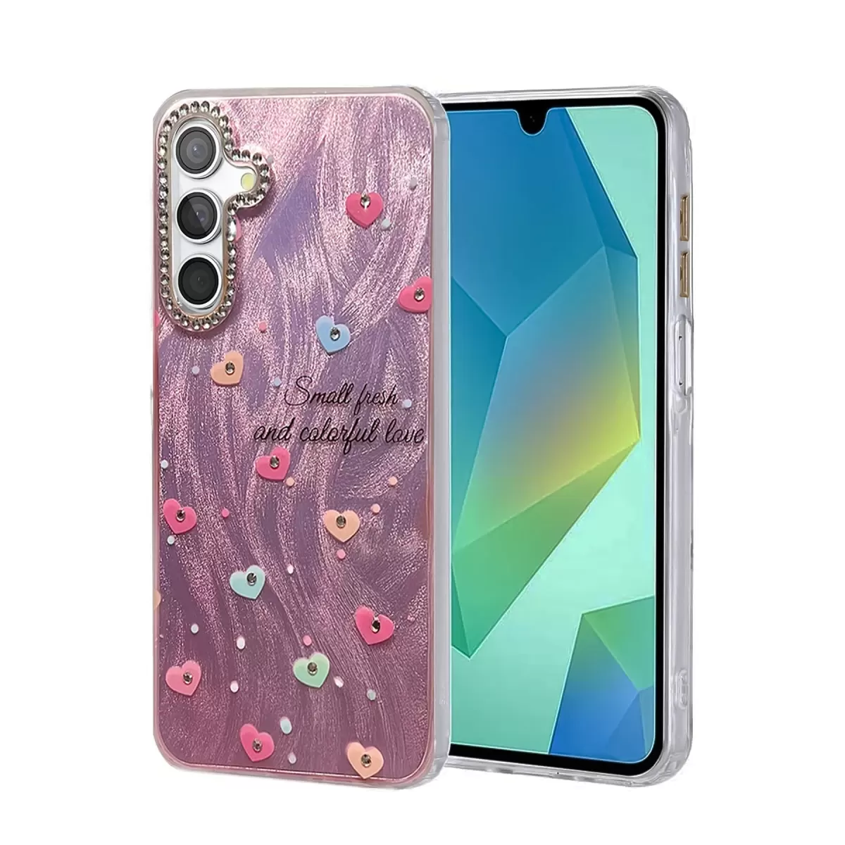 Newface Samsung Galaxy S24 FE Kılıf Blade Aynalı Desenli Kapak - Desen 8