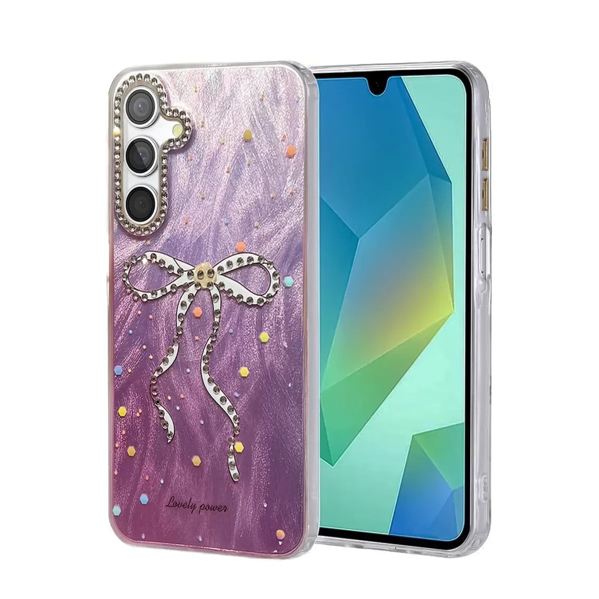 Newface Samsung Galaxy A15 4G Kılıf Blade Aynalı Desenli Kapak - Desen 1