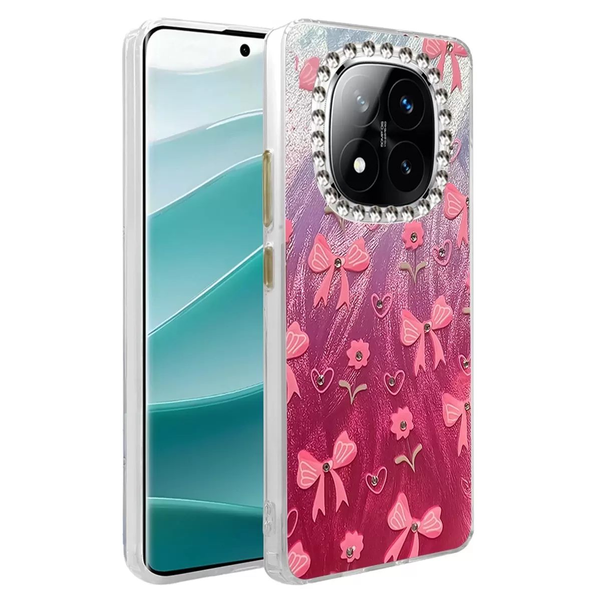 Newface Xiaomi Redmi Note 14 Pro 5G Kılıf Blade Aynalı Desenli Kapak - Desen 3