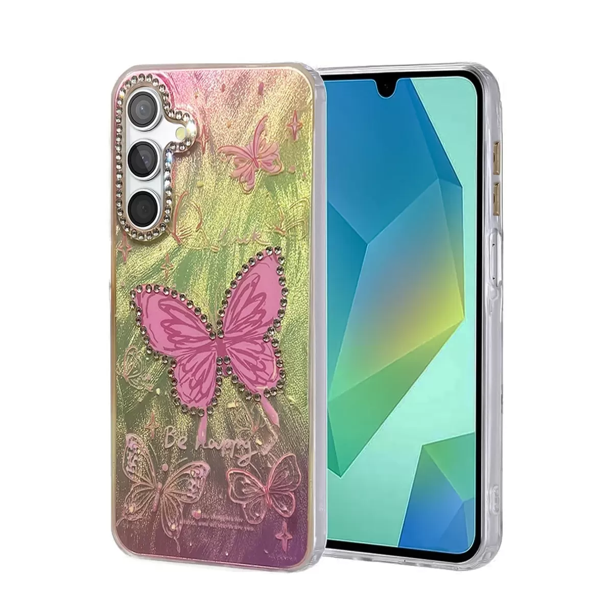 Newface Samsung Galaxy A15 4G Kılıf Blade Aynalı Desenli Kapak - Desen 5