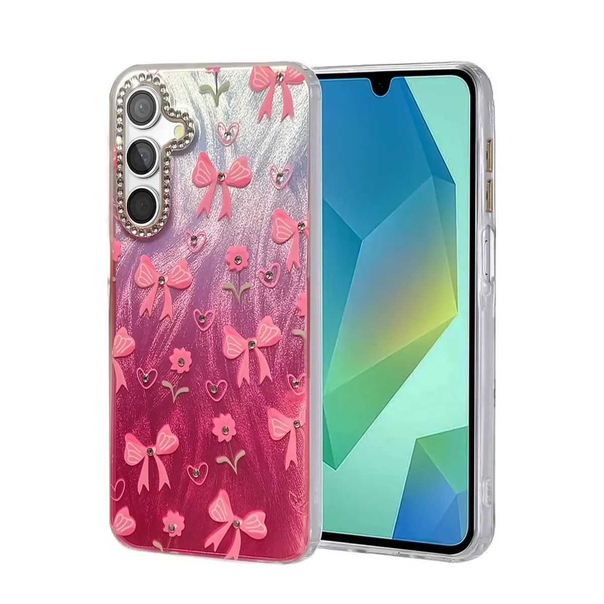 Newface Samsung Galaxy A14 4G Kılıf Blade Aynalı Desenli Kapak - Desen 3