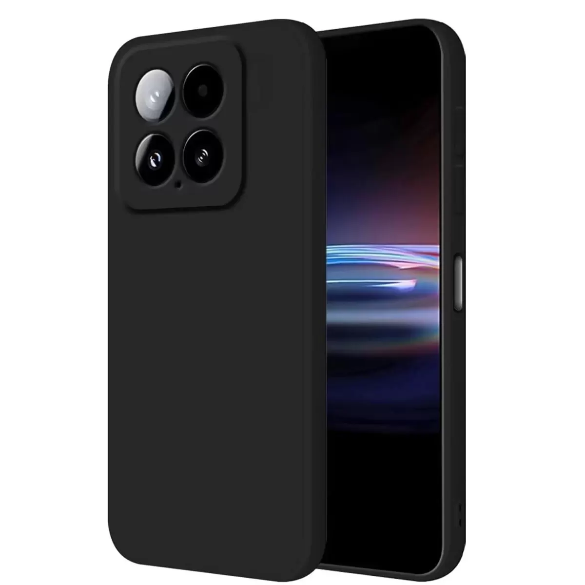 Newface Xiaomi Mi 14T Pro Kılıf Nano içi Kadife Silikon - Siyah