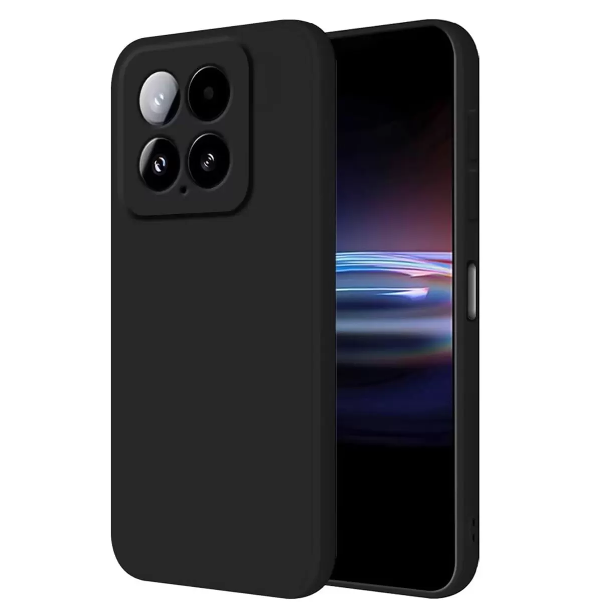 Newface Xiaomi Mi 14T Pro Kılıf Nano içi Kadife Silikon - Siyah