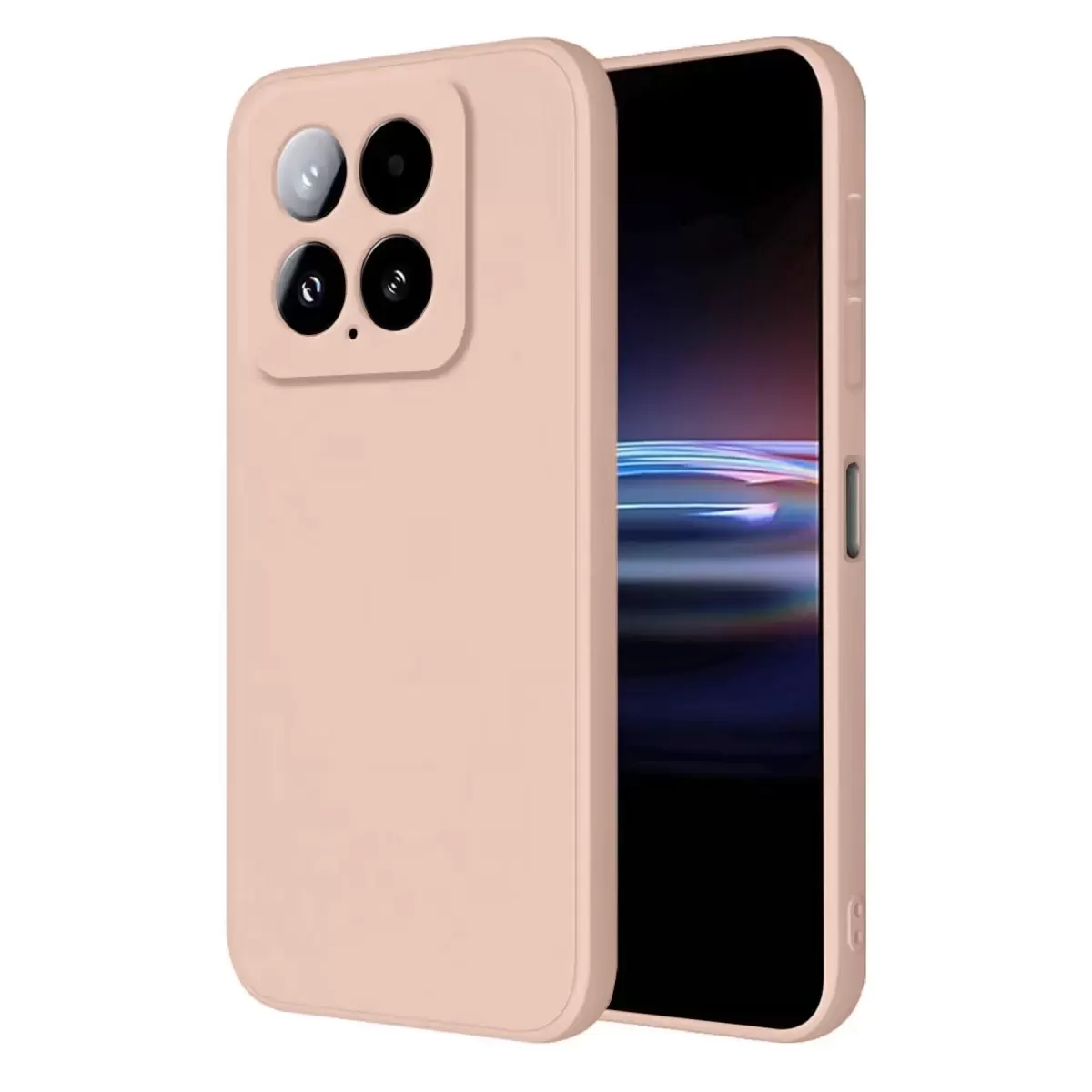 Newface Xiaomi Mi 14T Pro Kılıf Nano içi Kadife Silikon - Pudra