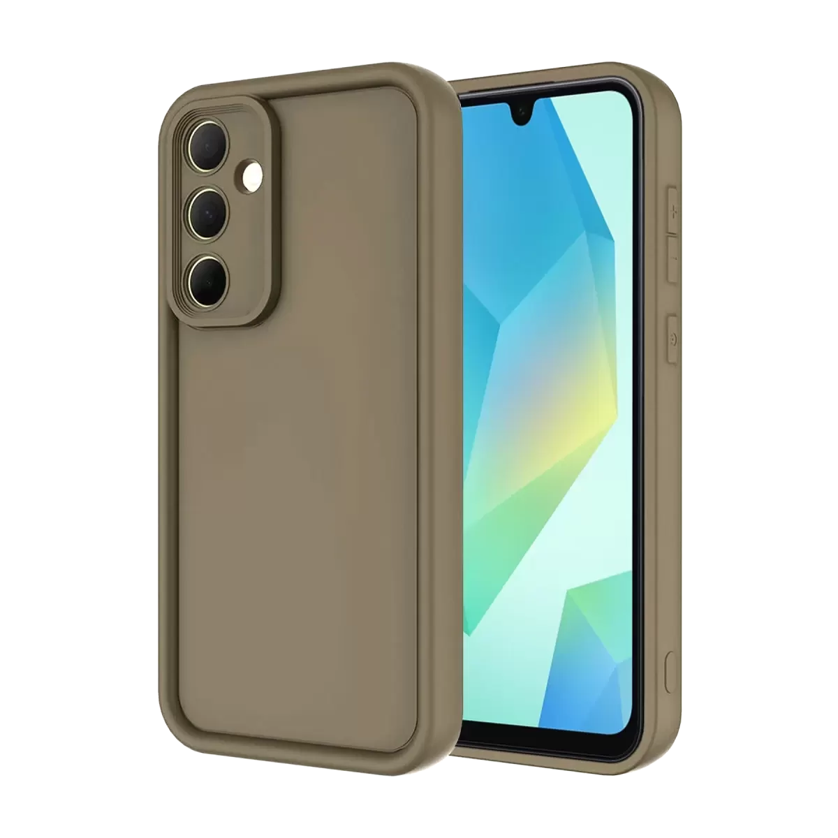 Newface Samsung Galaxy A16 5G Kılıf Viera Silikon - Kahverengi