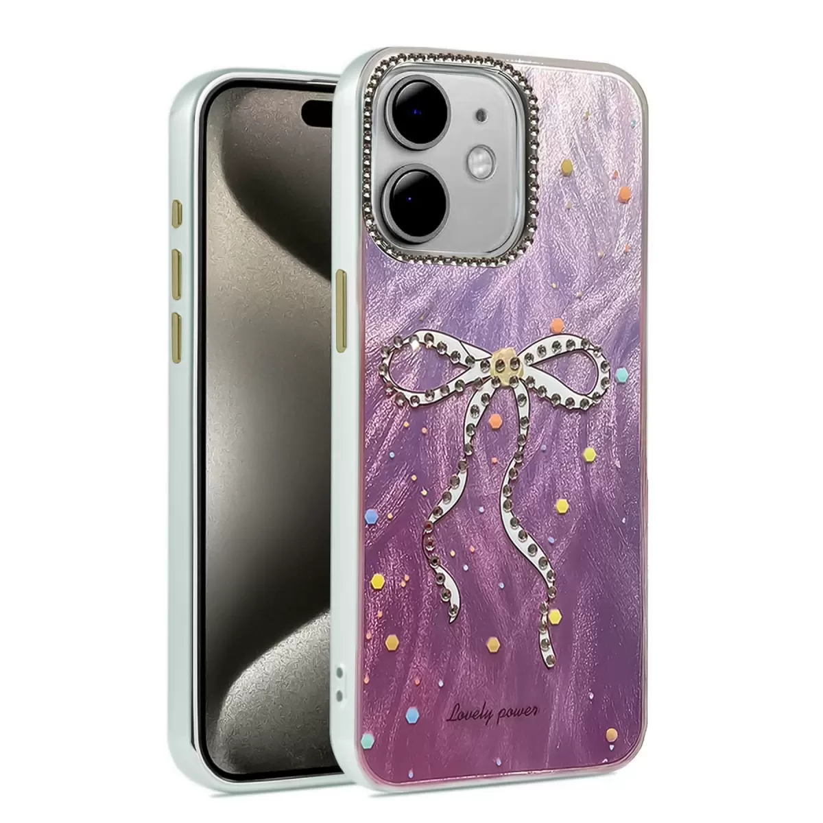 Newface Apple iPhone 11 Kılıf Blade Aynalı Desenli Kapak - Desen 1