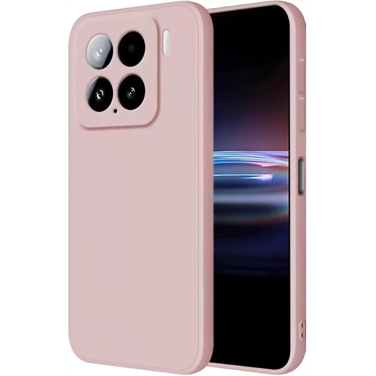 Newface Xiaomi Mi 15 Kılıf Nano içi Kadife Silikon - Pudra