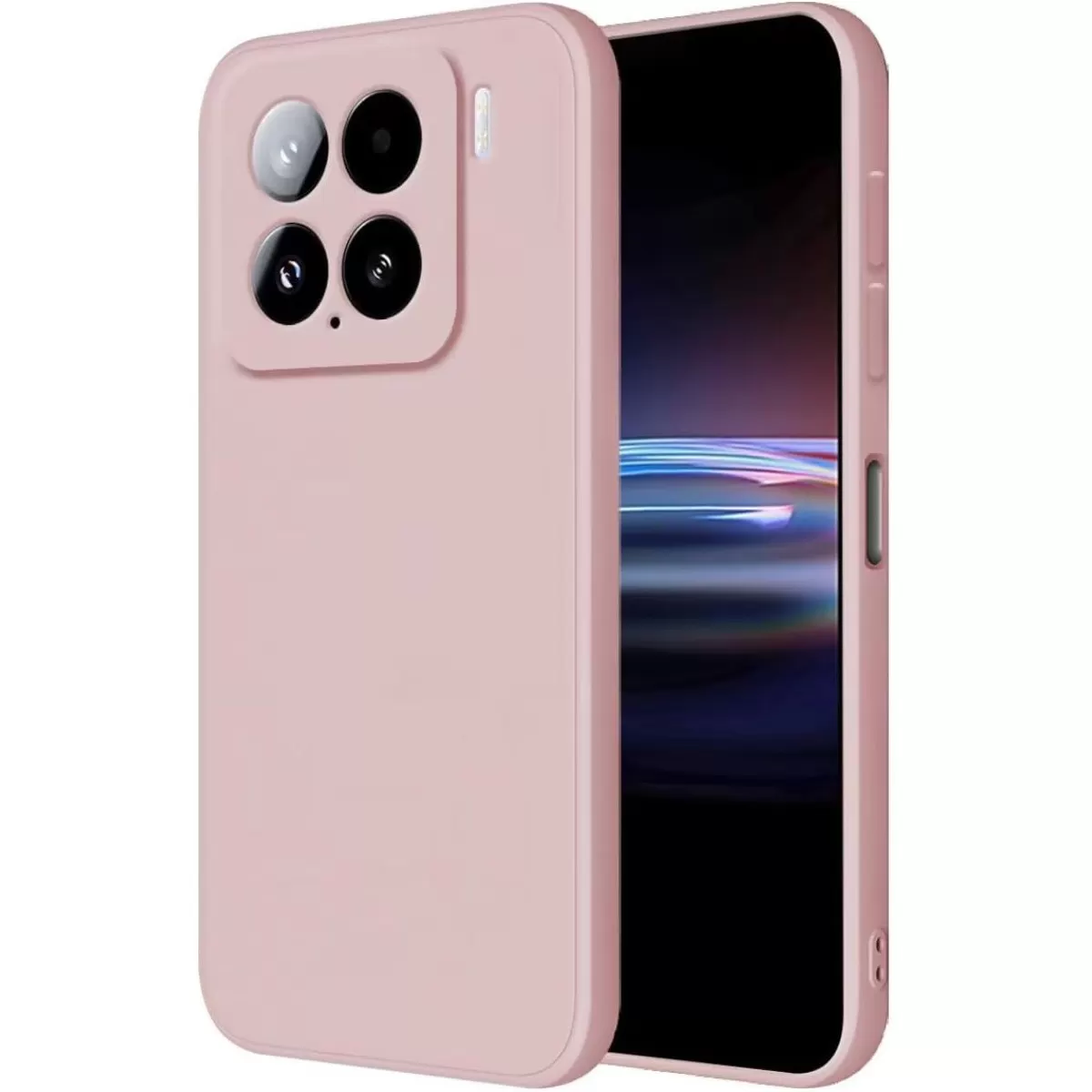 Newface Xiaomi Mi 15 Kılıf Nano içi Kadife Silikon - Pudra
