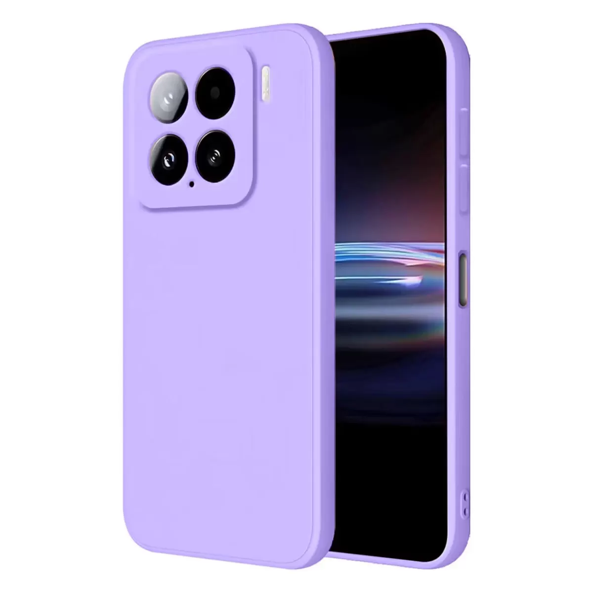 Newface Xiaomi Mi 15 Pro Kılıf Nano içi Kadife Silikon - Lila