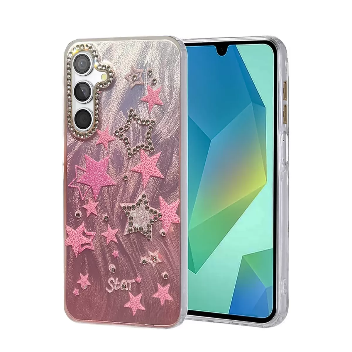 Newface Samsung Galaxy A25 5G Kılıf Blade Aynalı Desenli Kapak - Desen 7