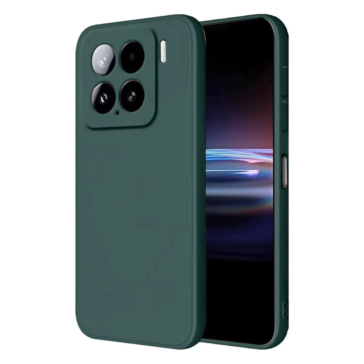 Newface Xiaomi Mi 15 Pro Kılıf Nano içi Kadife Silikon - Koyu Yeşil
