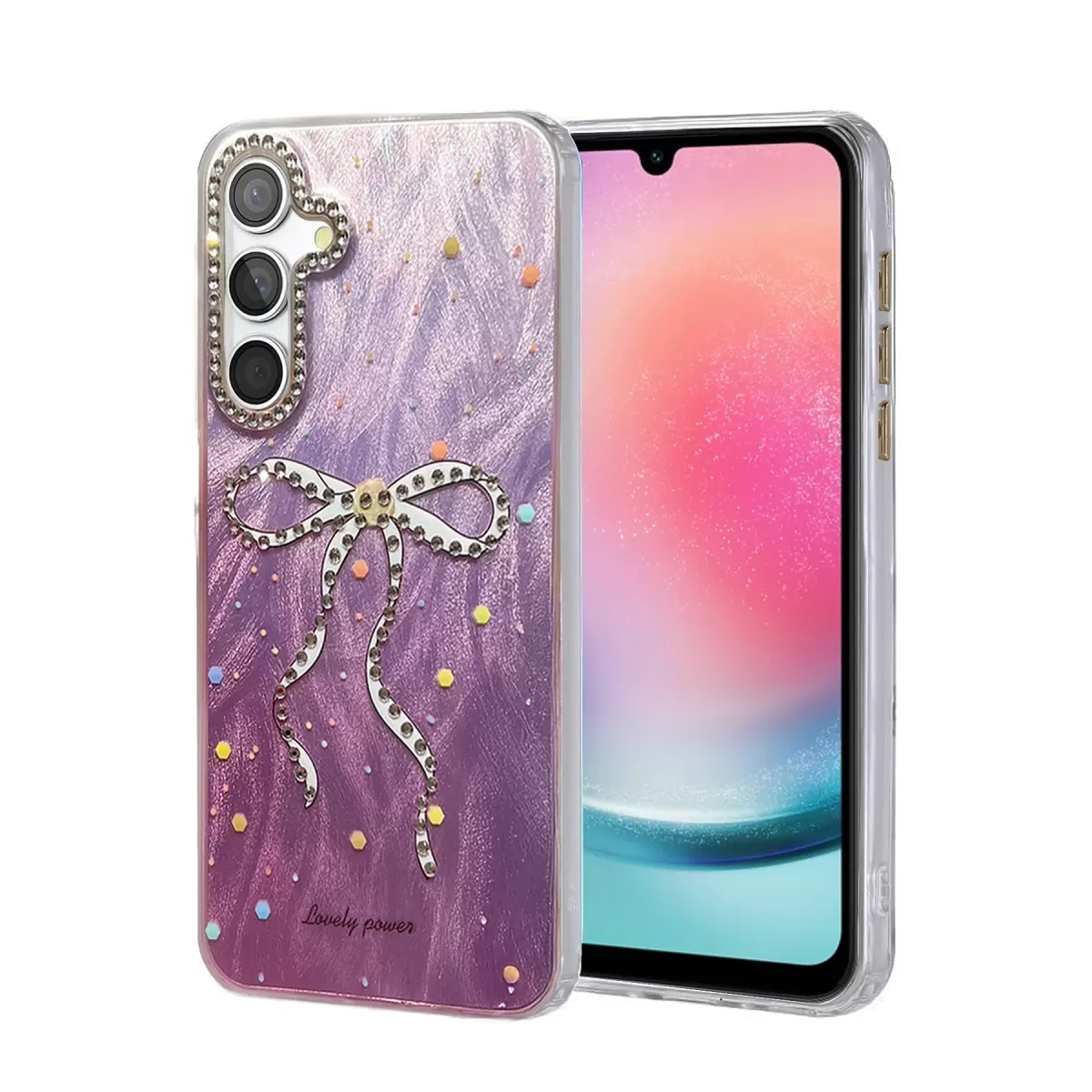 Newface Samsung Galaxy A24 4G Kılıf Blade Aynalı Desenli Kapak - Desen 1