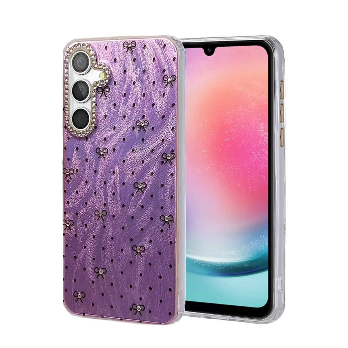 Newface Samsung Galaxy A24 4G Kılıf Blade Aynalı Desenli Kapak - Desen 2