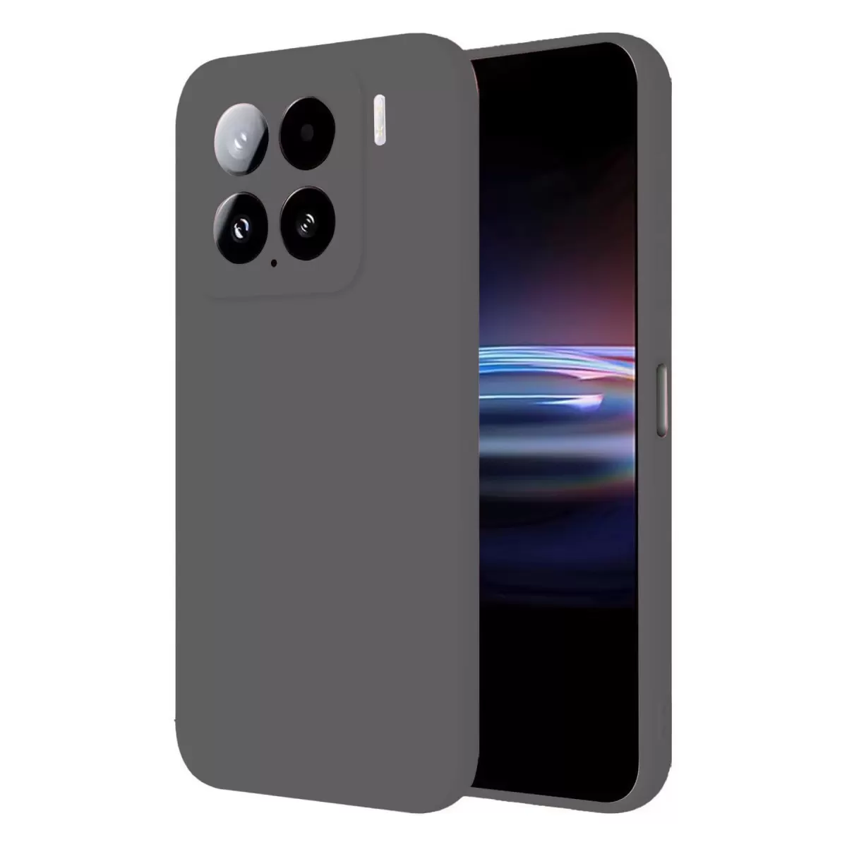 Newface Xiaomi Mi 15 Pro Kılıf Nano içi Kadife Silikon - Gri