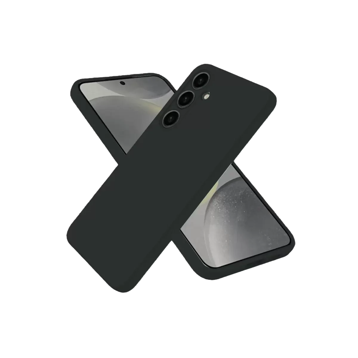Newface Samsung Galaxy S25 Kılıf Nano içi Kadife Silikon - Siyah
