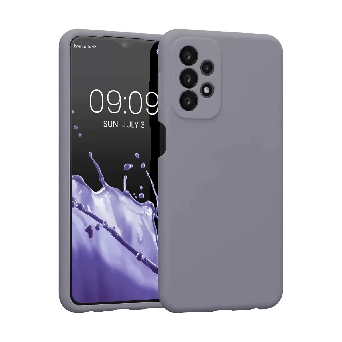 Newface Samsung Galaxy A23 4G Kılıf First Silikon - Gri