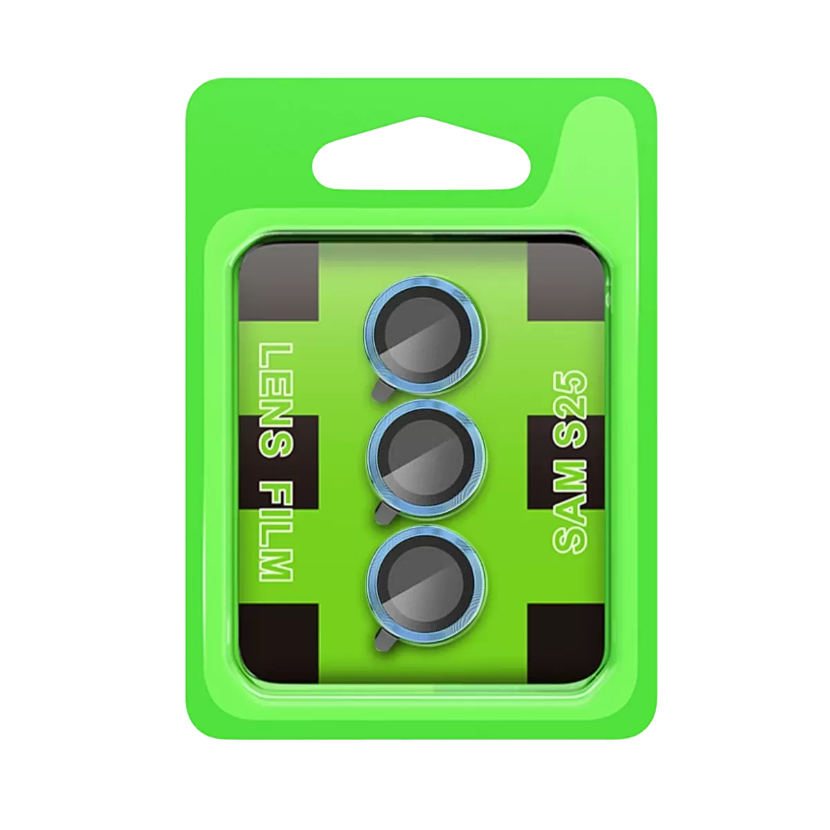Newface Samsung Galaxy S25 Raze Metal Kamera Lens - Mavi