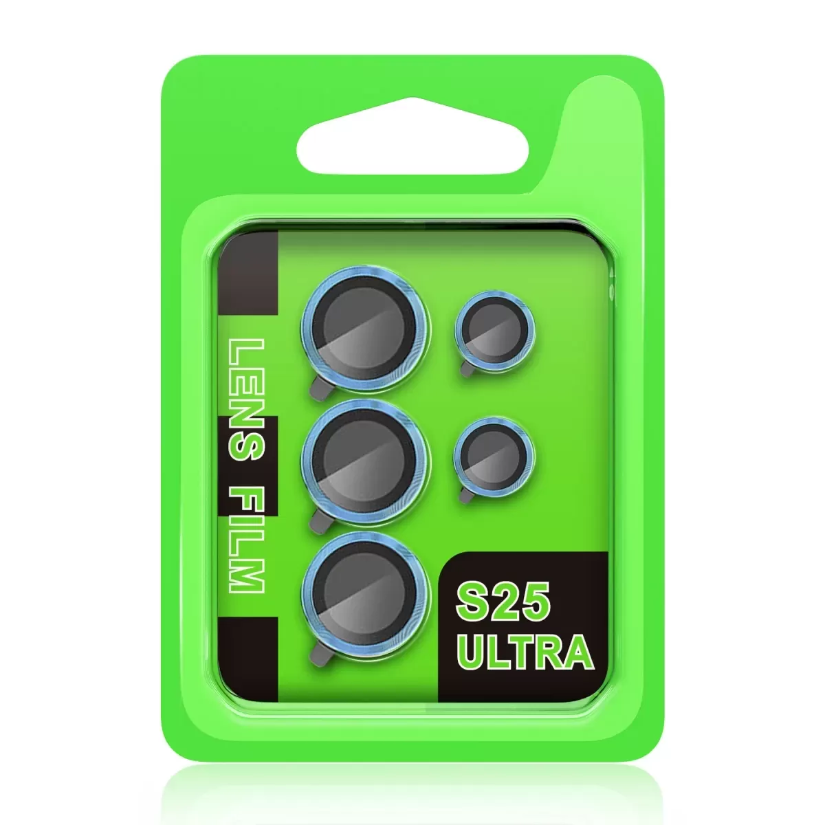 Newface Samsung Galaxy S25 Ultra Raze Metal Kamera Lens - Mavi