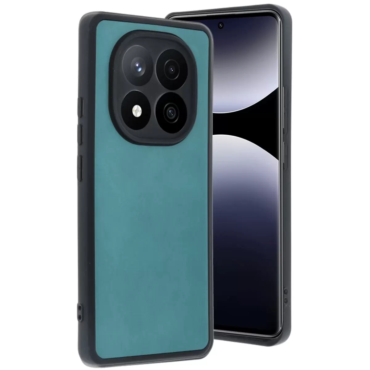 Newface Xiaomi Redmi Note 14 Pro 5G Kılıf Aras Deri Kapak - Açık Yeşil