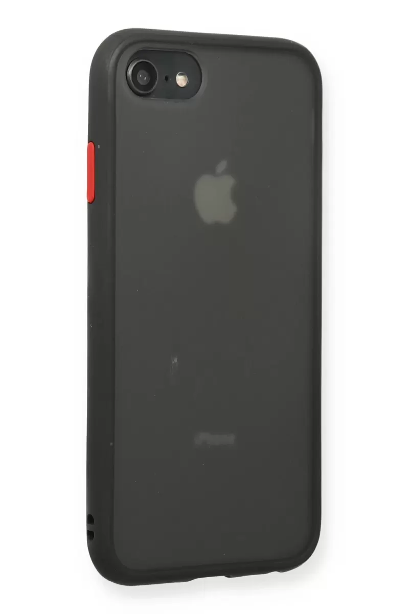 Newface Apple iPhone 7 Kılıf Montreal Silikon Kapak - Siyah