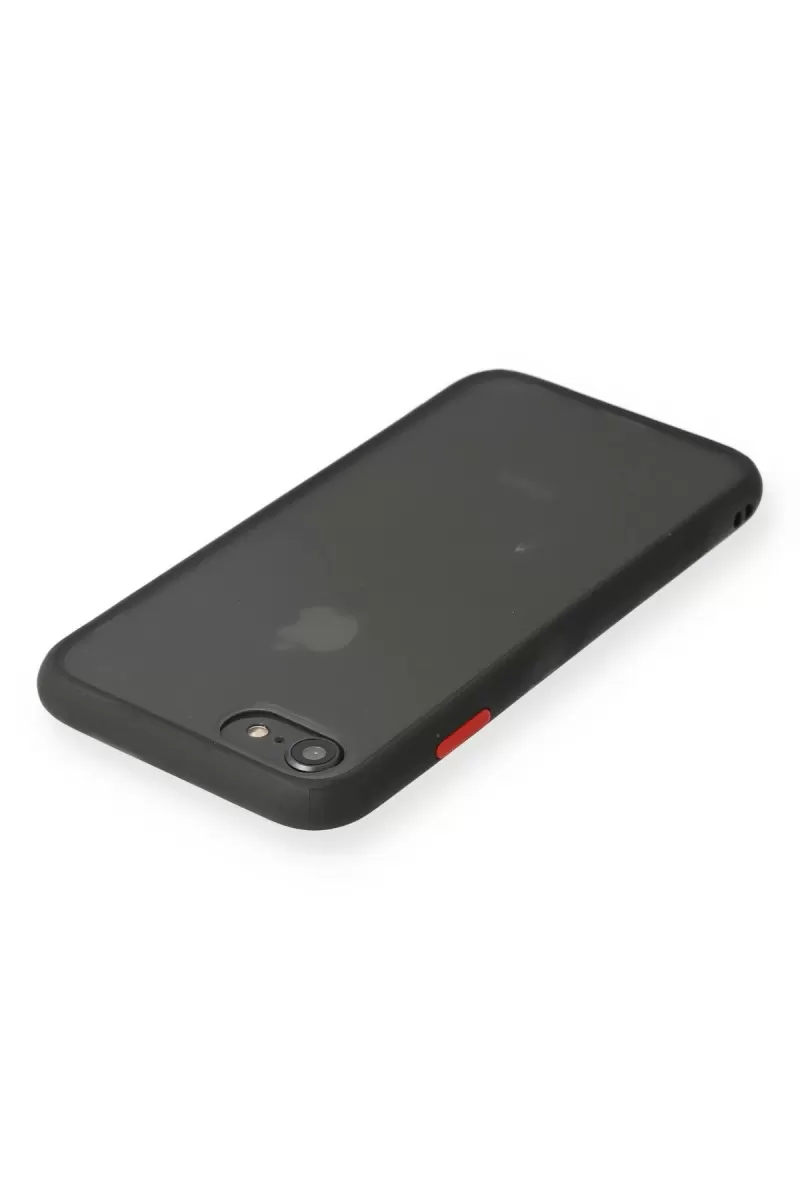 Newface Apple iPhone 7 Kılıf Montreal Silikon Kapak - Siyah