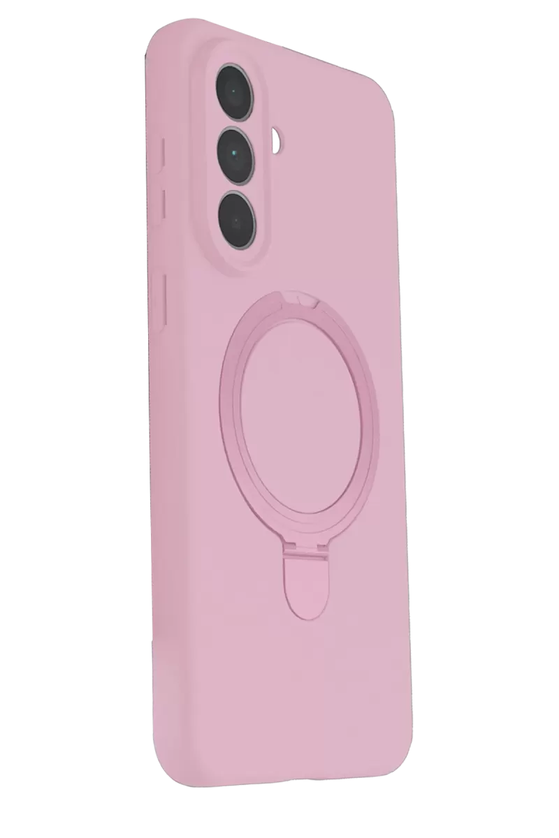 Newface Samsung Galaxy A57 5G Regal Magsafe Standlı Kapak - Açık Pembe
